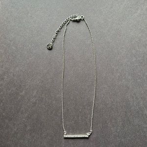TOUCHSTONE CRYSTAL BAR NECKLACE
